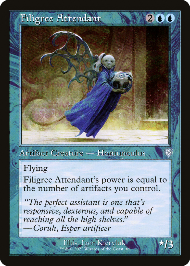 Image of Filigree Attendant (Retro) [The Brothers' War Commander]