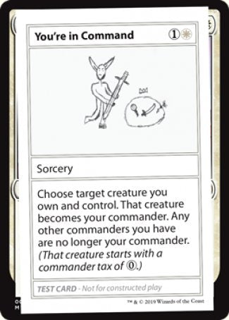 Image of You're in Command (2021 Edition) [Mystery Booster Playtest Cards]