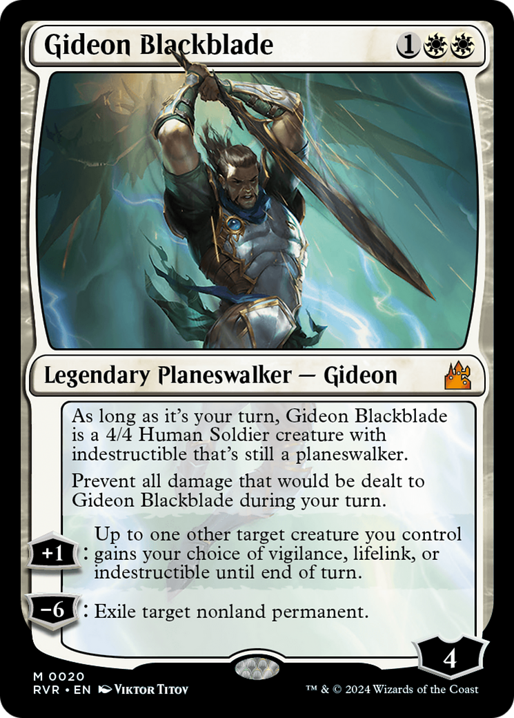 Image of Gideon Blackblade [Ravnica Remastered]