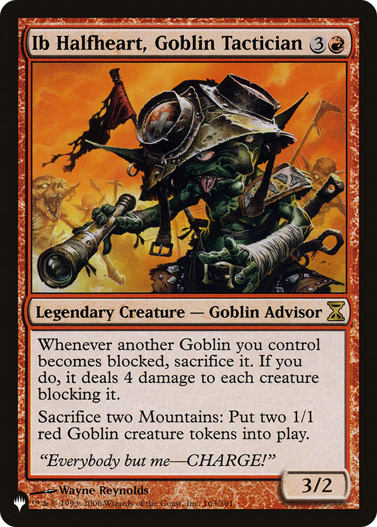 Image of Ib Halfheart, Goblin Tactician [The List]