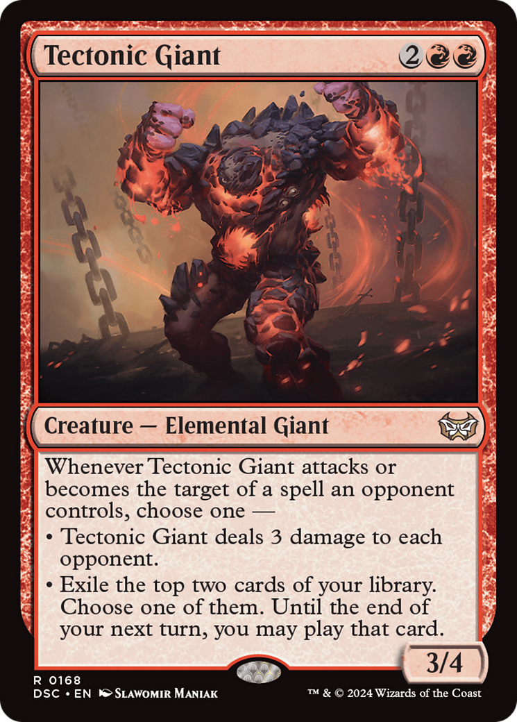 Image of Tectonic Giant [Duskmourn: House of Horror Commander]