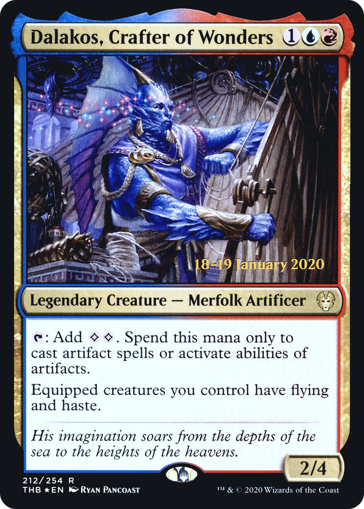 Image of Dalakos, Crafter of Wonders [Theros Beyond Death Prerelease Promos]