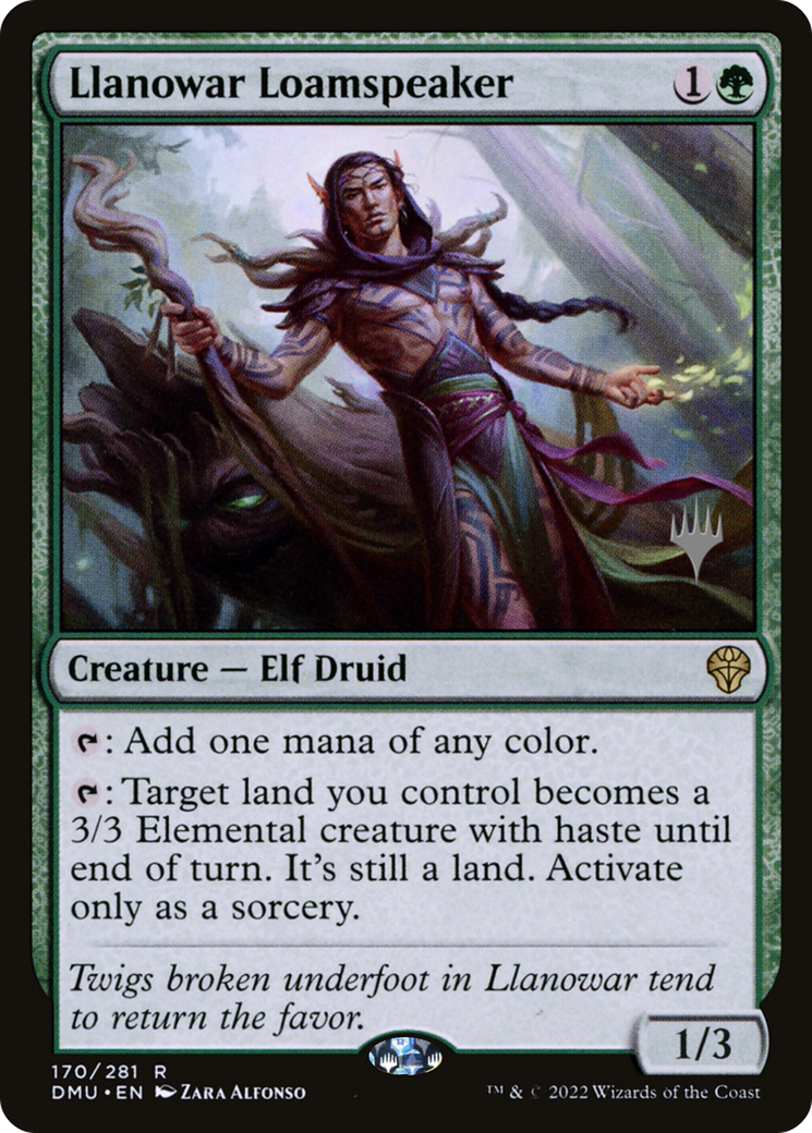 Image of Llanowar Loamspeaker (Promo Pack) [Dominaria United Promos]