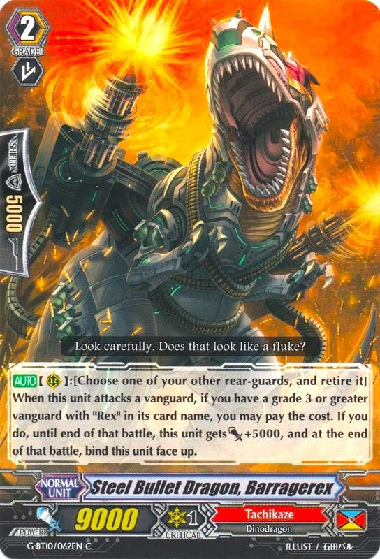 Image of Steel Bullet Dragon, Barragerex (G-BT10/062EN) [Raging Clash of the Blade Fangs]