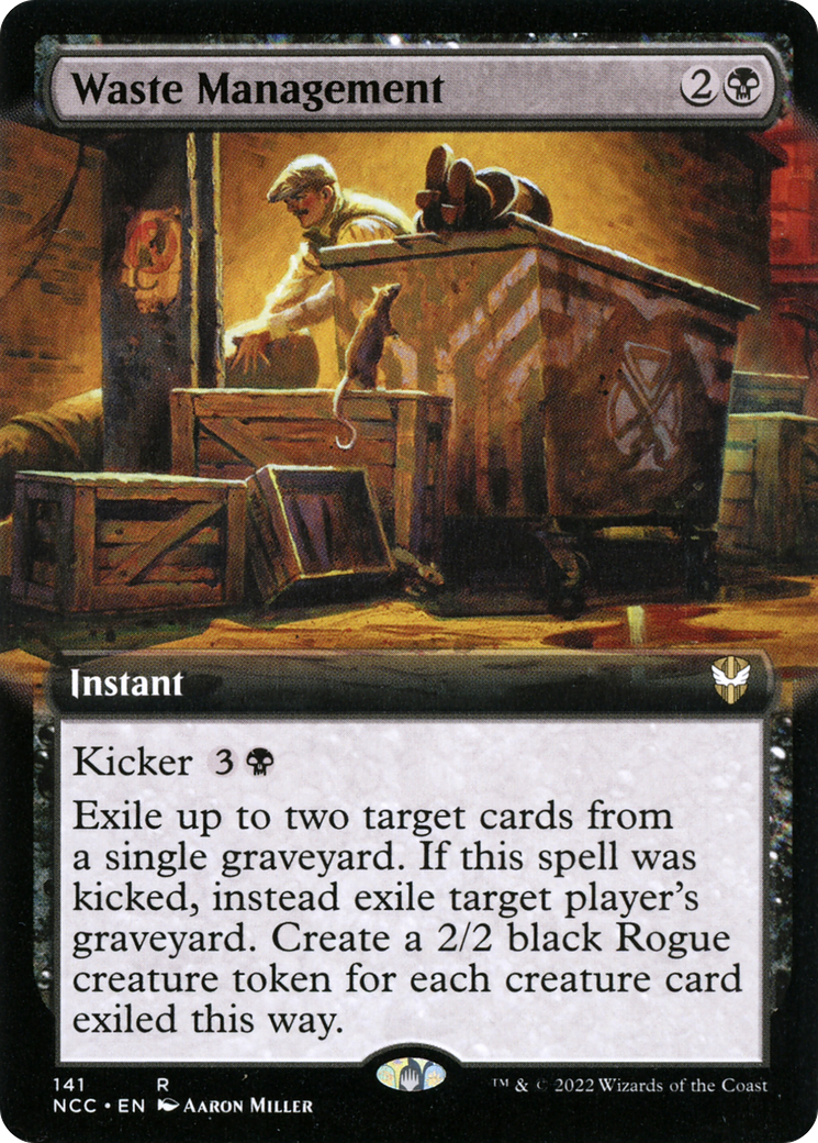 Image of Waste Management (Extended Art) [Streets of New Capenna Commander]
