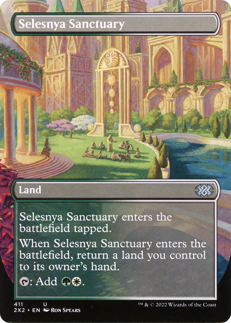 Image of Selesnya Sanctuary (Borderless Alternate Art) [Double Masters 2022]