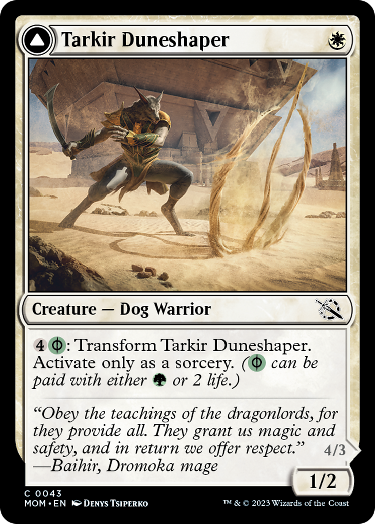 Image of Tarkir Duneshaper // Burnished Dunestomper [March of the Machine]