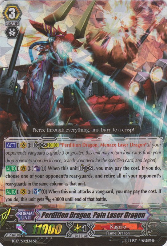 Image of Perdition Dragon, Pain Laser Dragon (BT17/S02EN) [Blazing Perdition ver.E]