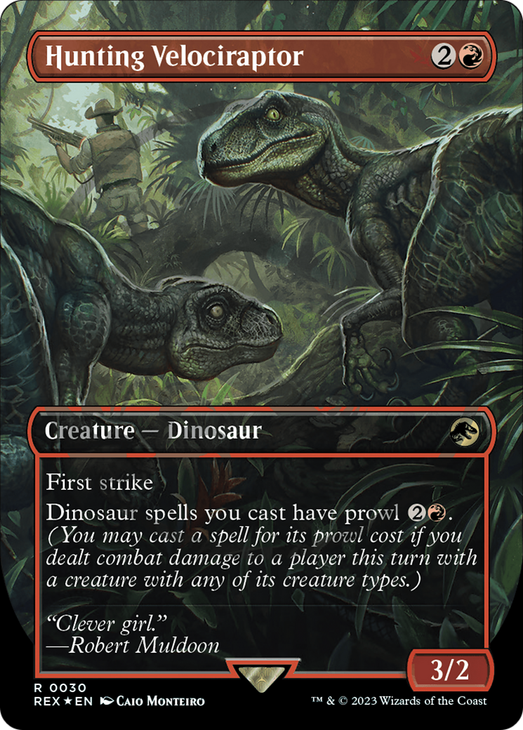 Image of Hunting Velociraptor (Emblem) (Borderless) [Jurassic World Collection Tokens]