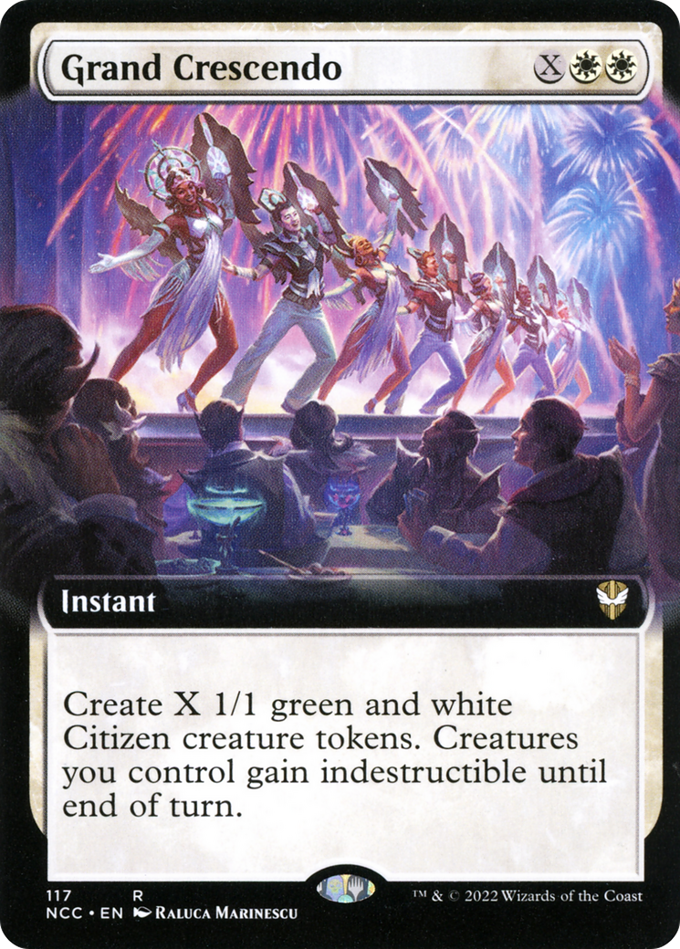 Image of Grand Crescendo (Extended Art) [Streets of New Capenna Commander]