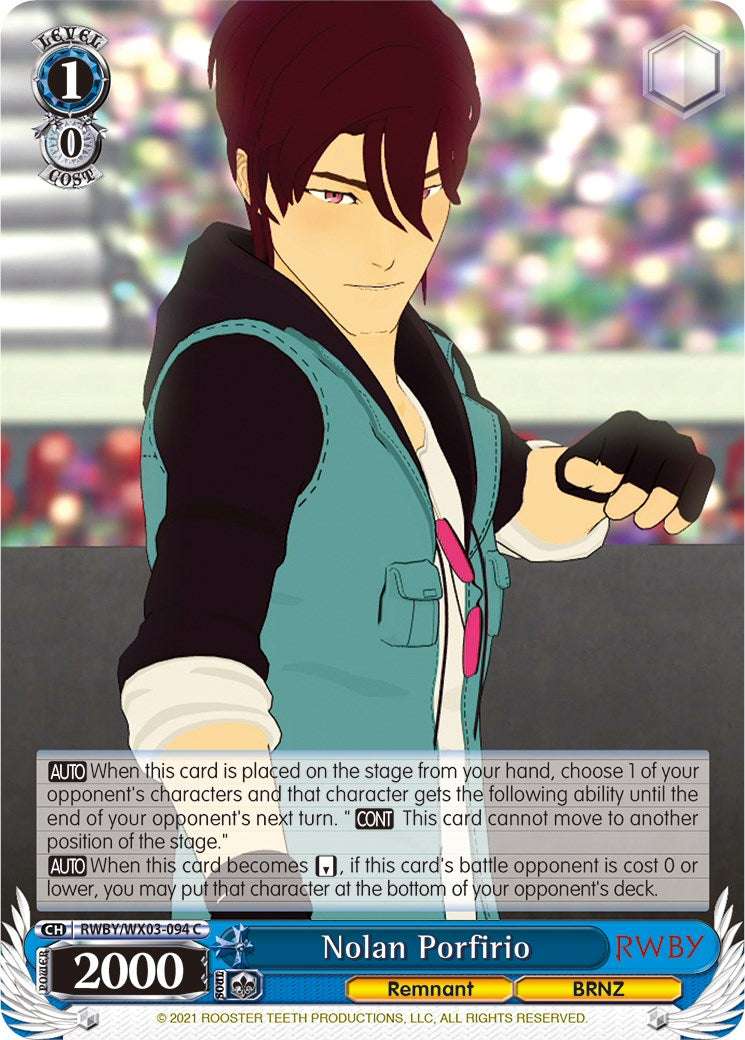 Image of Nolan Porfirio (RWBY/WX03-094 C) [RWBY]