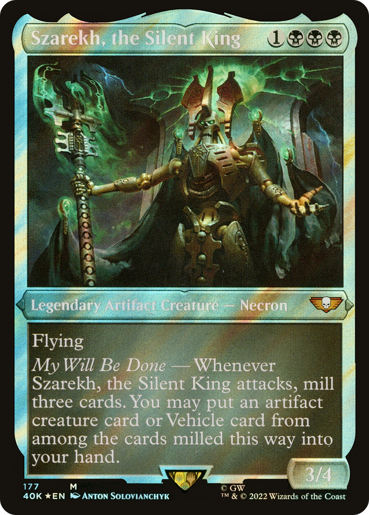 Image of Szarekh, the Silent King (Display Commander) (Surge Foil) [Warhammer 40,000]
