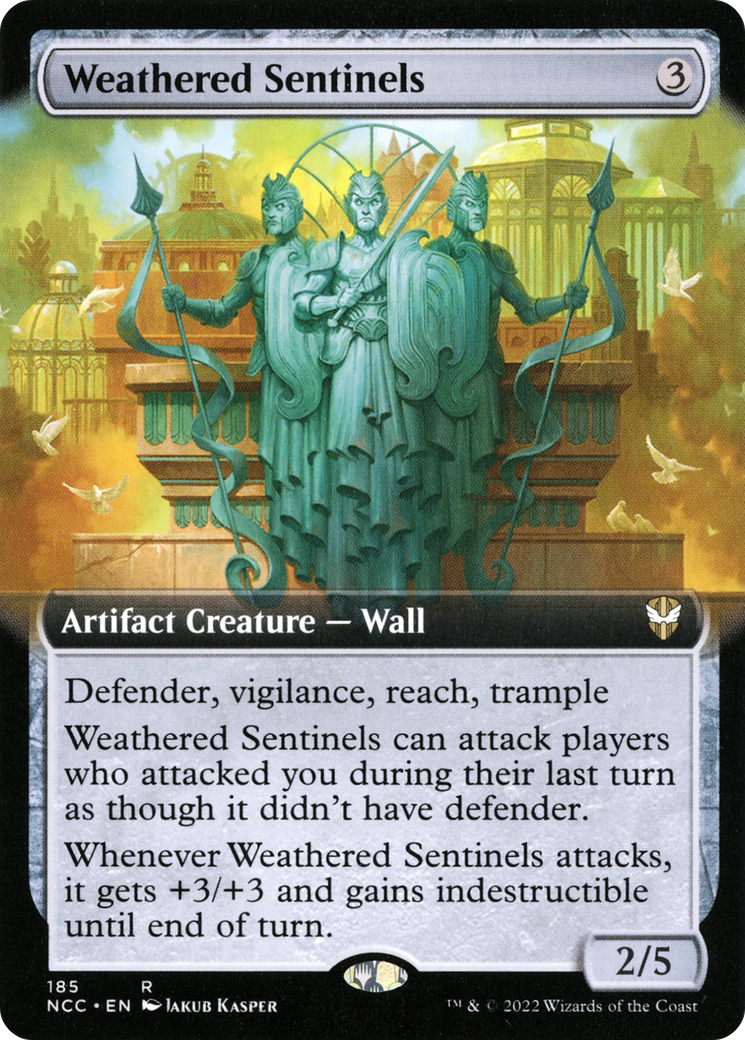 Image of Weathered Sentinels (Extended Art) [Streets of New Capenna Commander]
