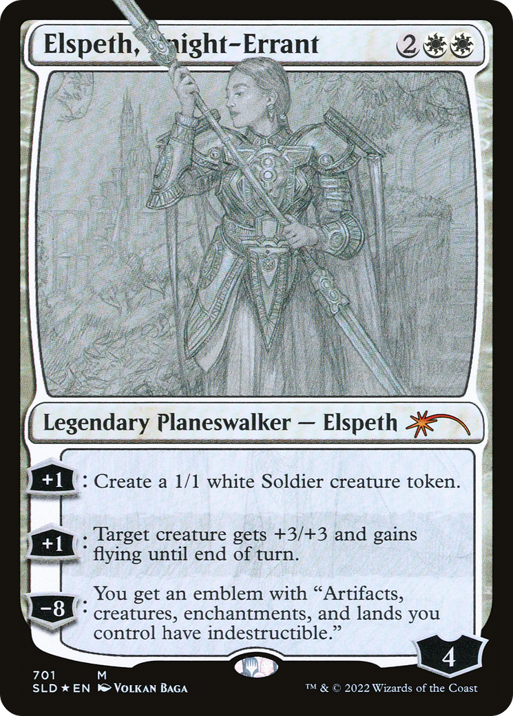 Image of Elspeth, Knight-Errant (Sketch) [Secret Lair Drop Promos]