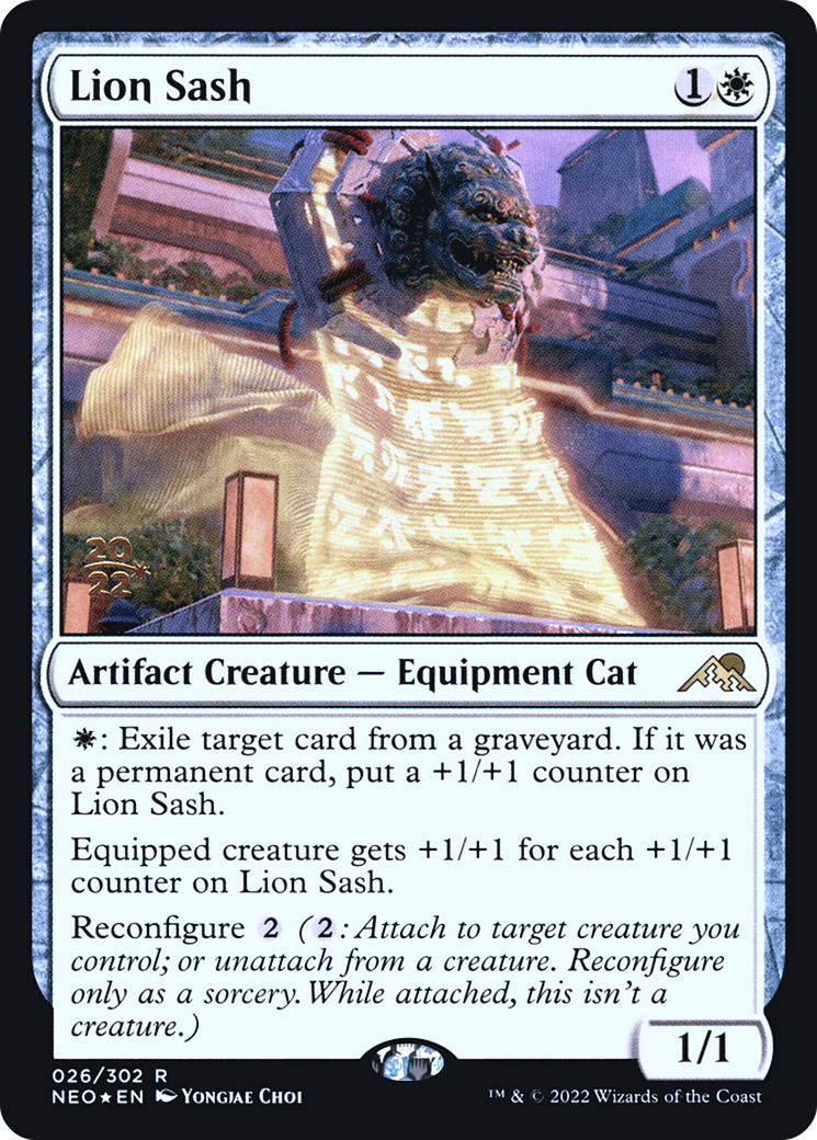 Image of Lion Sash [Kamigawa: Neon Dynasty Prerelease Promos]