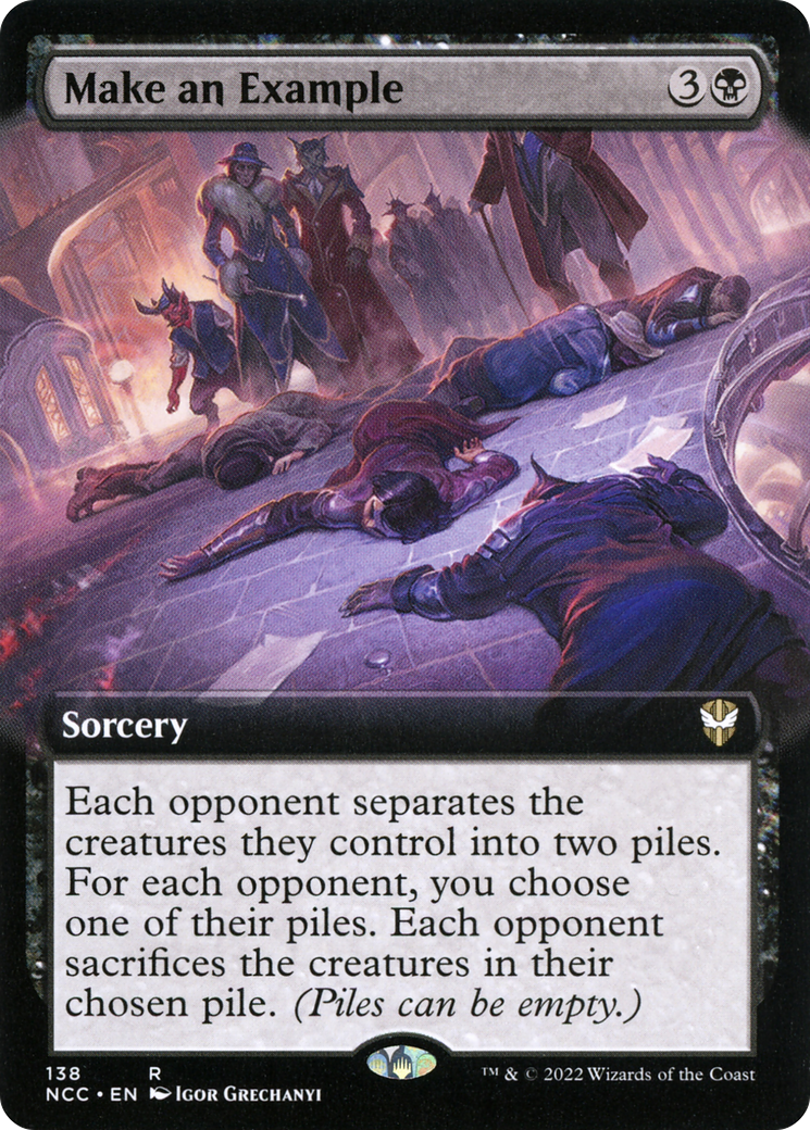 Image of Make an Example (Extended Art) [Streets of New Capenna Commander]
