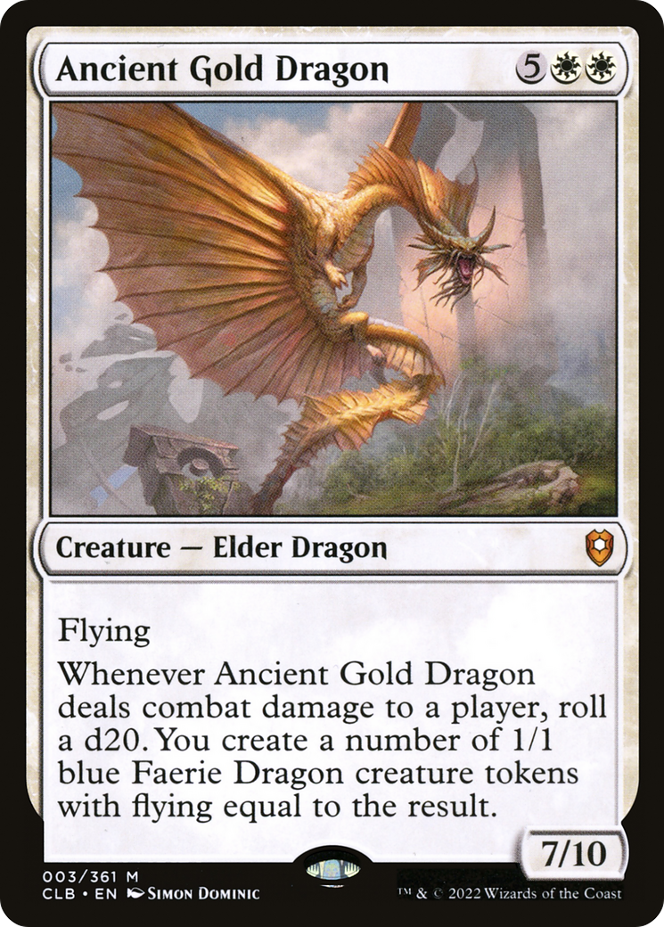 Image of Ancient Gold Dragon [Commander Legends: Battle for Baldur's Gate]