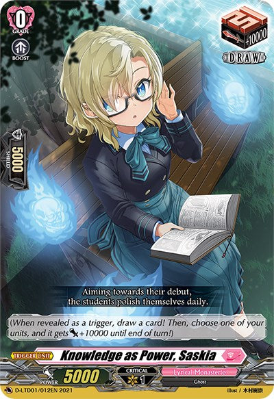 Image of Knowledge as Power, Saskia (D-LTD01/012EN) [Ahoy! Lyrical Monasterio!]