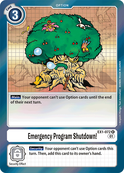 Image of Emergency Program Shutdown! [EX1-072] [Classic Collection]
