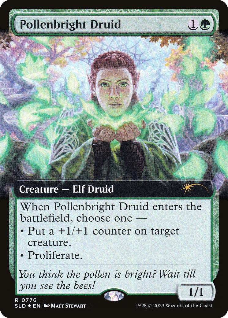 Image of Pollenbright Druid (Extended Art) [Secret Lair Drop Series]