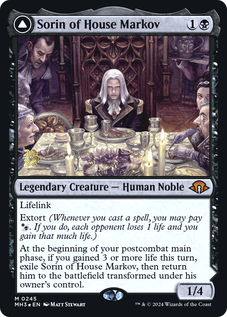 Image of Sorin of House Markov [Modern Horizons 3 Prerelease Promos]
