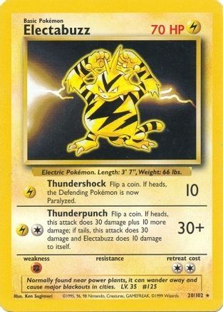 Image of Electabuzz (20/102) [Base Set Unlimited]