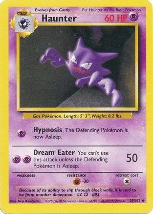 Image of Haunter (29/102) [Base Set Unlimited]