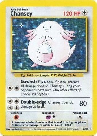 Image of Chansey (3/102) [Base Set Unlimited]
