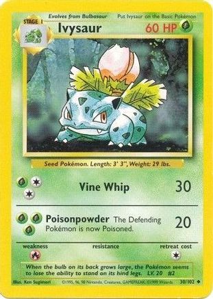 Image of Ivysaur (30/102) [Base Set Unlimited]