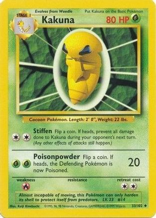 Image of Kakuna (33/102) [Base Set Unlimited]