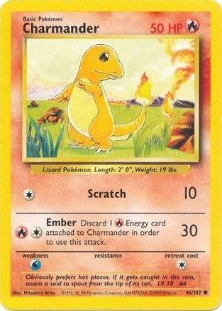 Image of Charmander (46/102) [Base Set Unlimited]