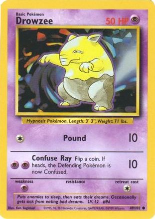 Image of Drowzee (49/102) [Base Set Unlimited]