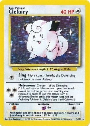 Image of Clefairy (5/102) [Base Set Unlimited]