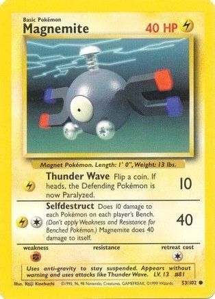 Image of Magnemite (53/102) [Base Set Unlimited]