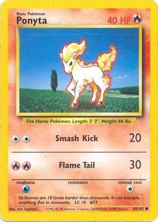 Image of Ponyta (60/102) [Base Set Unlimited]
