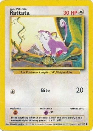 Image of Rattata (61/102) [Base Set Unlimited]