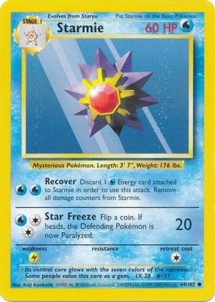 Image of Starmie (64/102) [Base Set Unlimited]