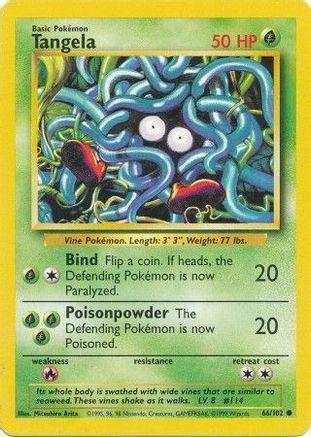 Image of Tangela (66/102) [Base Set Unlimited]