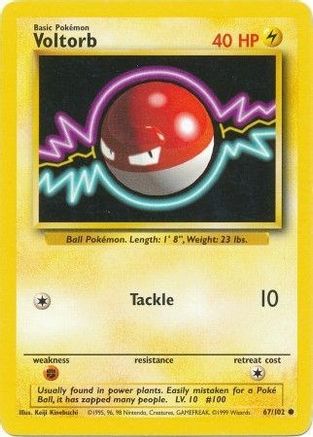 Image of Voltorb (67/102) [Base Set Unlimited]