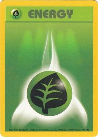 Image of Grass Energy (99/102) [Base Set Unlimited]