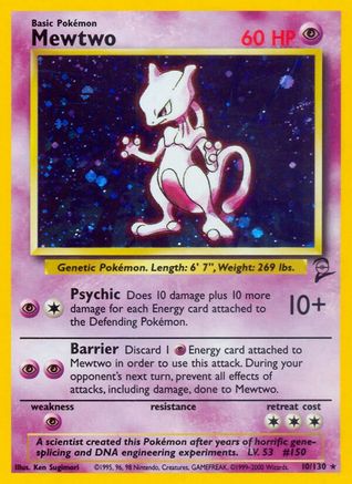 Image of Mewtwo (10/130) [Base Set 2]