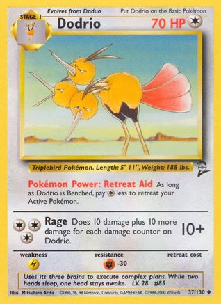 Image of Dodrio (37/130) [Base Set 2]