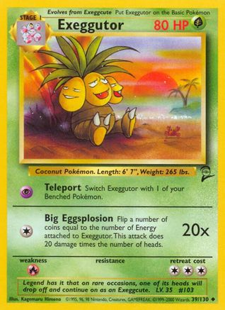 Image of Exeggutor (39/130) [Base Set 2]