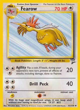 Image of Fearow (41/130) [Base Set 2]