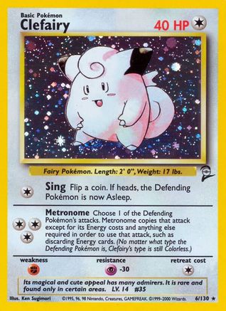 Image of Clefairy (6/130) [Base Set 2]