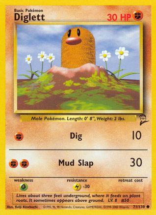 Image of Diglett (71/130) [Base Set 2]