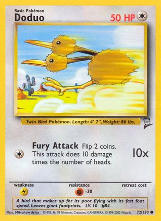 Image of Doduo (72/130) [Base Set 2]