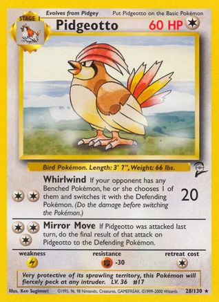 Image of Pidgeotto (28/130) [Base Set 2]