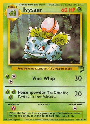 Image of Ivysaur (44/130) [Base Set 2]