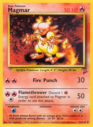 Image of Magmar (51/130) [Base Set 2]